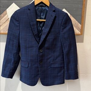 Hart Schaffner Marx Navy Plaid Blazer